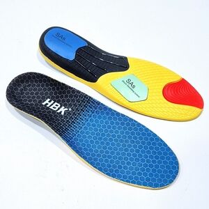 HBK Comfort High Arch Support Orthotic Insoles 38-42 Women's 9-11 Men's 7.5-9 US